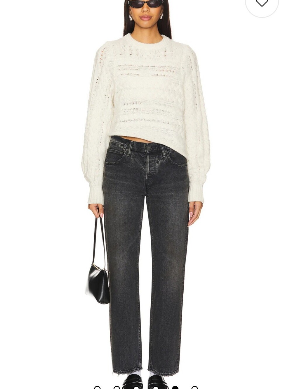 Moussy Vintage Straight Leg Low Rise Button Fly Black Washed Jeans